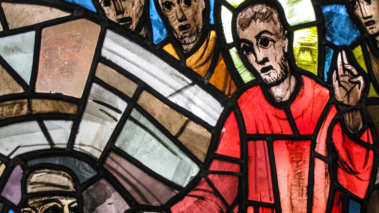 Jesus, Kirchenfenster (Foto: Bernhard Nauli)
