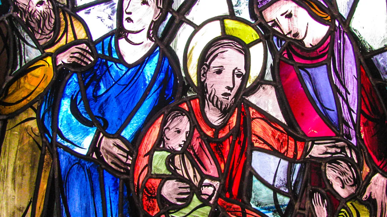 Jesus, Kirchenfenster, Segnen (Foto: Bernhard Nauli)